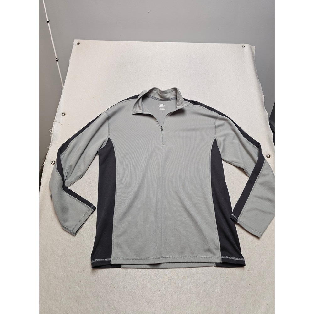 Eastern Mountain Sports Mens Gray Quarter Zip Pullover Hiking Shirt Medium